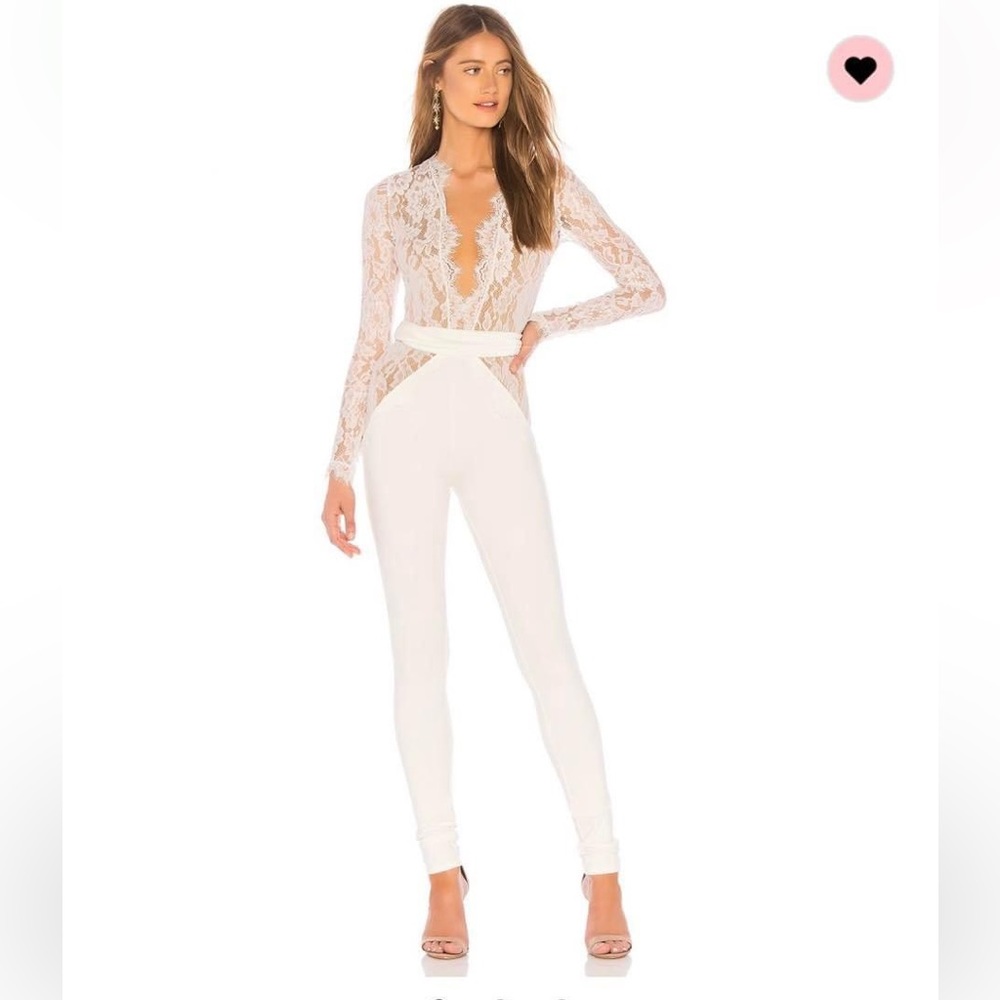 Michael Costello White Jumpsuit NWT